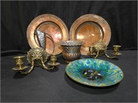 Copper Bowls, Brass Sconces, Urn & more