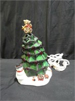 Vintage Ceramic Christmas Tree & Accent Lamp