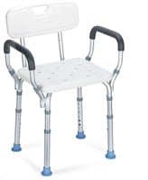OasisSpace Heavy Duty Shower Chair with Back