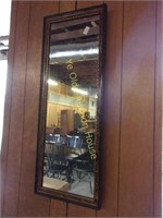 Carved and Burled Mahogany Wall Mirror