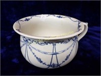Ceramic Blue and White Chamber Pot
