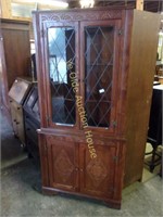 Beautiful Relief Carved Double Door Faux Leaded