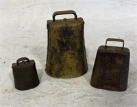 3 vintage bells