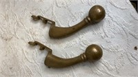 Vintage brass knobs for horse hames