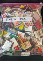 Match books - bag with over 500 match books - some