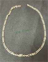 Jewelry - 20 inch figaro necklace - marked 925,