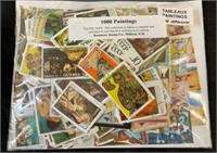 Collection of stamps from around the world - 1000