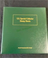 US special collector stamp sheets, album and