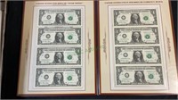 United States one dollar currency folio contains