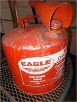 5 Gallon Eagle Metal Gas Can w/Funnel