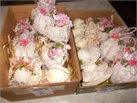 Several Floral Baskets, Ornaments, Hats,
