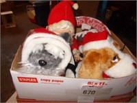 Box w/Santa, Max Dog, Musical Christmas Dog,