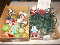 (2) Boxes w/Fancy Christmas Bulbs, Ornaments,