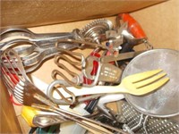Box Full of Vintage Kitchen Gadgets