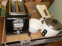 Proctor Silex Wide Slot Toaster, Elec. Hd. Mixer,