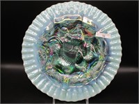 Contemporary Farmyard chop plate - Aqua opal