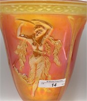 Fenton marigold Dancing Lady vase- Very rare.