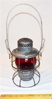 VINTAGE SOUTHERN RWY RED GLODE LANTERN