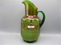 Nwood green Greek Key water pitcher