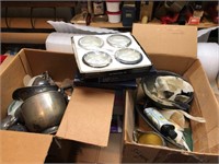 Lot vintage silver plate items