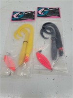 2 NOS Gapen's Weedcutter fishing lures