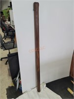 Vintage Wood Fishing Pole case w/ leather strap