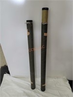 Pair of vintage Fishing Pole Tubes