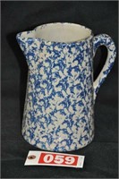 Nice 8" T spongeware pitcher