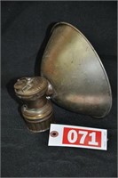 Primitive Auto-Lite brass carbide lamp