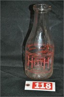Heath, Robinson, ILL 1-QT milk bottle