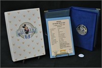 1988 Disney 60 yrs "Mickey" 1 Troy oz silver proof
