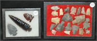 Old arrowheads plus (3) that look contemporary
