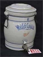 Redwing 2-gal stoneware water cooler, SEE NOTE