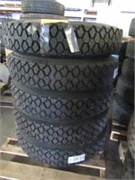 Lot of (5) 9R 225 tires