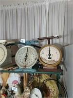 Two Metal Vintage Kitchen Scales