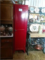 Red Vintage Kitchen Cabinet Pantry