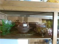 Group Green, Pink, & Yellow Depression Glass