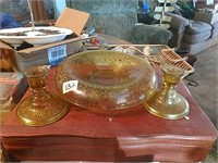 Imperial Glass Tree of Life Console Bowl &