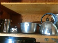 Stainless Kettle, Butter Dish, Pan & More