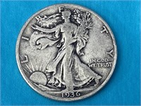 1936 Walking Liberty Silver Half Dollar