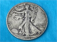 1940 Walking Liberty Silver Half Dollar