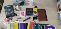 15 notebooks, radio, calculator and much more
