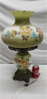 Floral Parlor Hurricane lamp