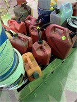 COLLECTION OF GAS CANS