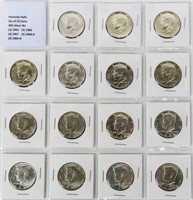 Coin 15 BU 40% Silver Kennedy Half Dollars