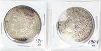 Coin 2 O Minted Morgan Silver Dollars In One Lot