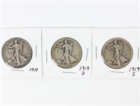 Coin 3 - 1919 Walking Liberty Half Dollars In 2x2