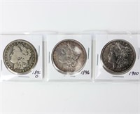 Coin 3 Assorted Morgan Silver Dollars In One Lot
