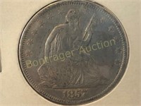 1857 SEATED LIBERTY HALF DOLLAR