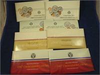 8 US MINT SETS: 2- 1986, 2-1987, 2-1988, 2-1989